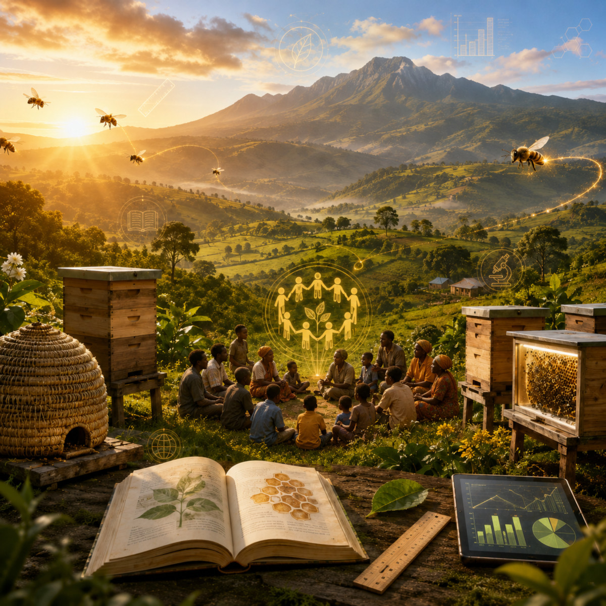 Golden House Schools Network – Mount Elgon, beehives, community learning